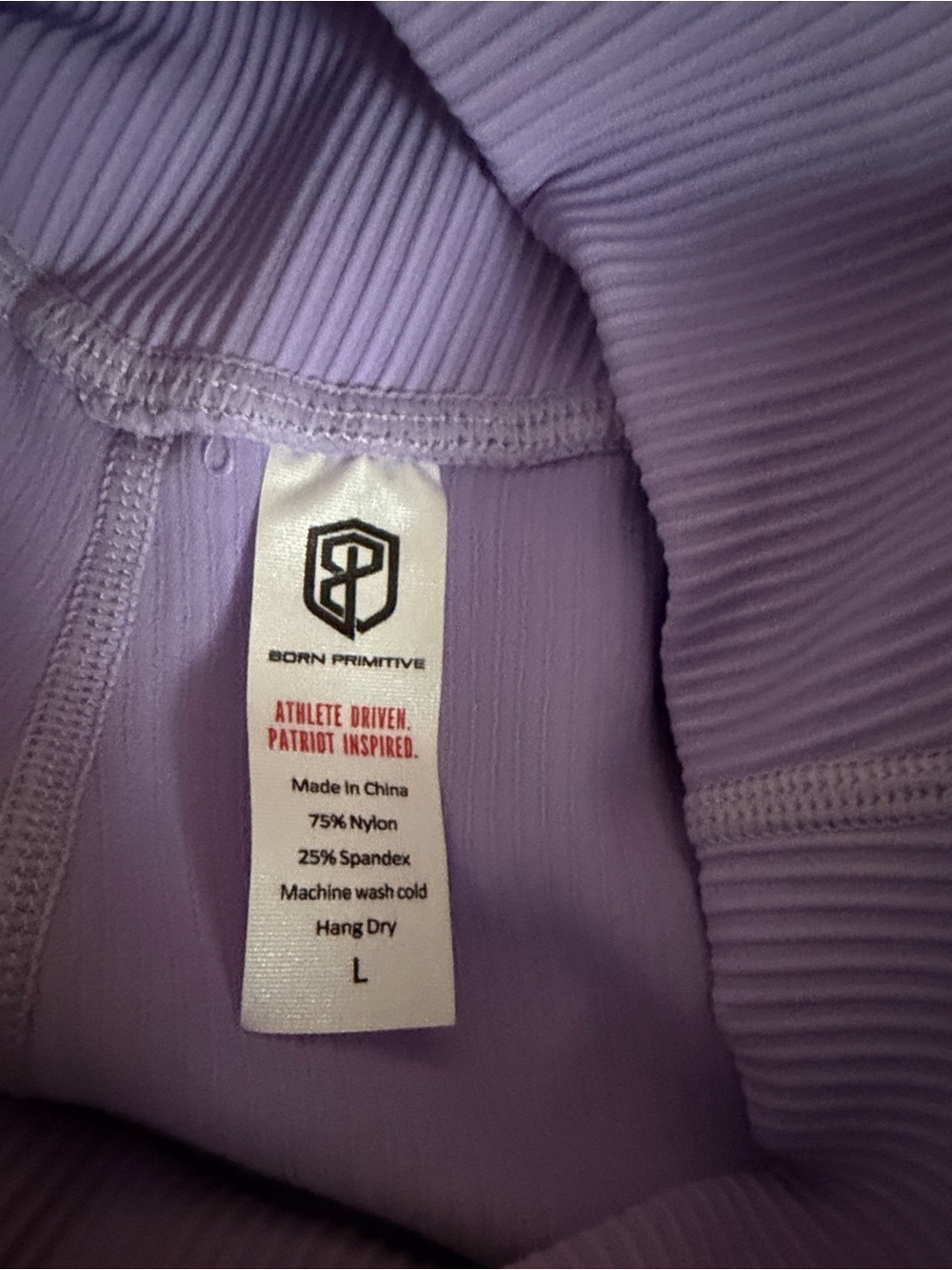 Born Primitive Ribbed Lavender (Fairytale) High-Rise Leggings - Picture 4 of 5